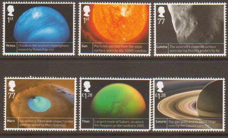 SG3408-3413 2012 Space Science Stamp Set