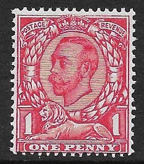 SG345a No Cross On Crown 1d Scarlet Type II Simple Cypher Unmounted Mint