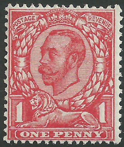 SG350 1d Scarlet Type II Multi Cypher Wmk MOUNTED Mint King George V Downey Head Stamps