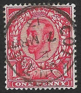 SG350 1d Scarlet Used (Lion Shaded) Royal Cypher (Multiple) Watermark (Downey Head Stamps)