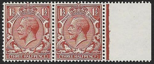 SG364a 1½d Chestnut PENCF Error Unmounted Mint