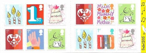 SG3670a 2015 Smilers Booklet Pane