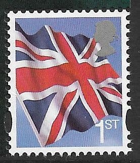 SG3786a 2020 Union Flag Stamp (Dark Grey Head) Ex DY33 James Bond Prestige Book