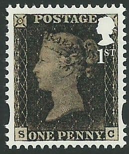 SG3807 2016 1st Class Penny Black Definitive Stamp (Gummed)
