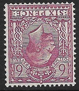 SG385wi 6d Purple INVERTED WATERMARK Unmounted Mint (King George V 1912-22 Royal Cypher Wmk)