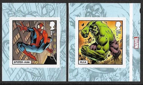 SG4193-4194 2019 Marvel Self Adhesive Stamp Set