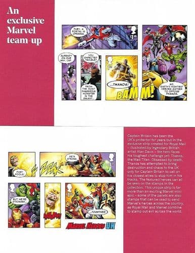 SG4195a + 4196a 2019 Marvel  2nd Issue set of 5 (2 panes from DY29 Prestige Boolket)