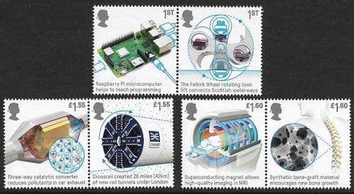 SG4212-4217  2019 British Engineering  Stamp Set