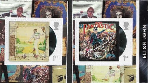 SG4262-4263 2019 Elton John Self Adhesive Stamp Set