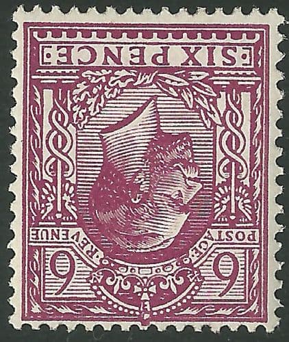 SG426wk 6d Purple Chalky Paper Inverted & Reversed Watermark Unmounted Mint (Block Cypher)