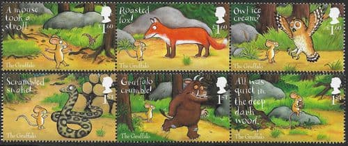SG4276-4281 2019 Gruffalo  Stamp Set