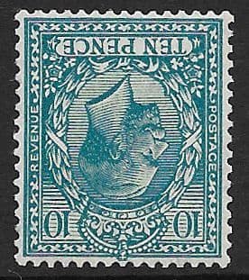 SG428wi 10d Turquoise Inverted Watermark Unmounted Mint  (1924 Block Cypher)