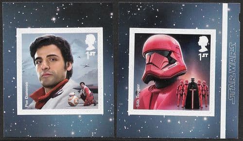 SG4304-4305 2019 Star Wars Self Adhesive Stamp Set