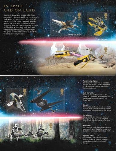 SG4306a-4309a 2019 Star Wars 2nd Issue Panes from Prestige Booklet