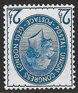 SG437wi 2 ½d Blue 1929 PUC INVERTED WATERMARK Unmounted Mint
