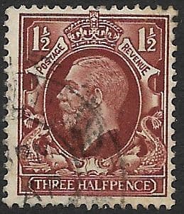 SG441 1½d Red-Brown 1934  Photogravure Used   ( King George V  Stamps)