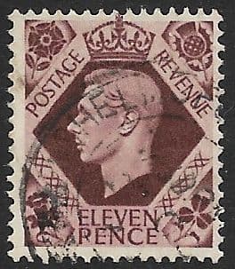 SG474a 11d Plum Used (George VI 1937 Definitive Stamps)