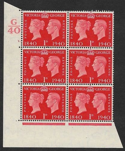 SG480 QCom3 Cylinder 1 dot Perf E/I Unmounted Mint