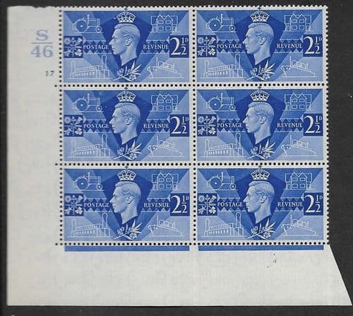 SG491 QCom8 Cylinder 17 No dot Perf Type 5 E/I Unmounted Mint