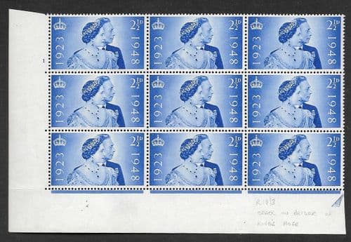 SG493 QCom10 Cylinder 1 No dot Perf Type 5 E/I Unmounted Mint