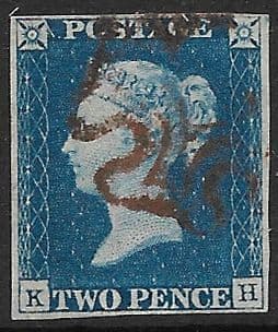 SG5 1840 2d Blue Plate 1 K-H 4 Margins