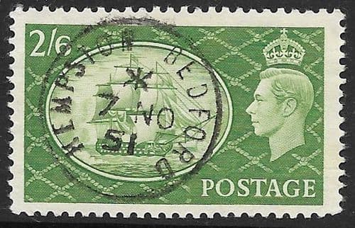SG509 2/6 Yellow-Green Used (George VI 1951 High Values)