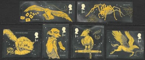 SG5094-5099 2023 Harry Potter (2nd Issue) Stamp Set (6x Singles From Booklet)