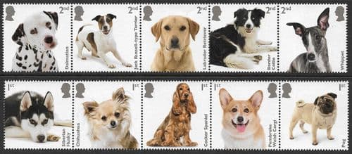 SG5166-5175 2024 Dogs Stamp Set