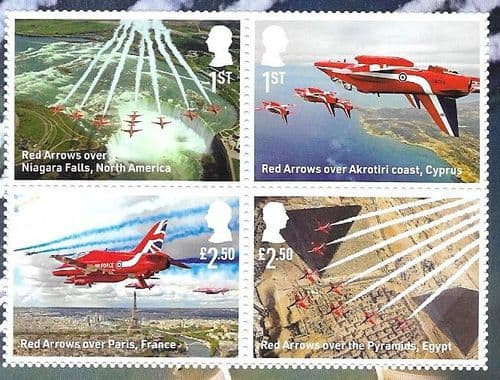 SG5185-5188 2024 Red Arrows (2nd Issue) Stamp Set