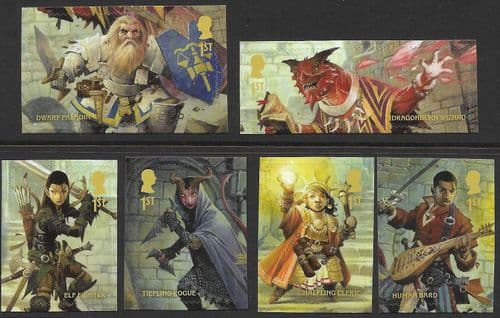 SG5198-5203 2024 Dungeons and Dragons (2nd Issue) Set of 6 Singles