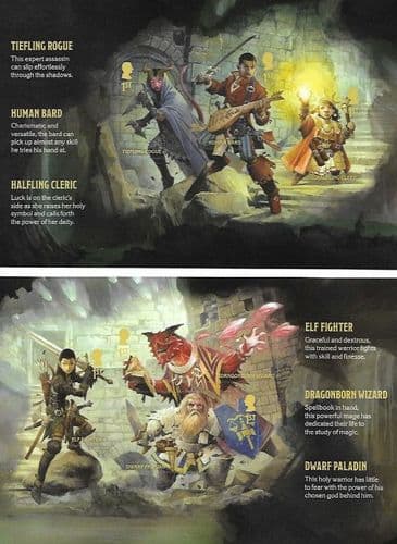 SG5198a + SG5201a 2024 Dungeons and Dragons (2nd Issue) 2x Booklet Panes