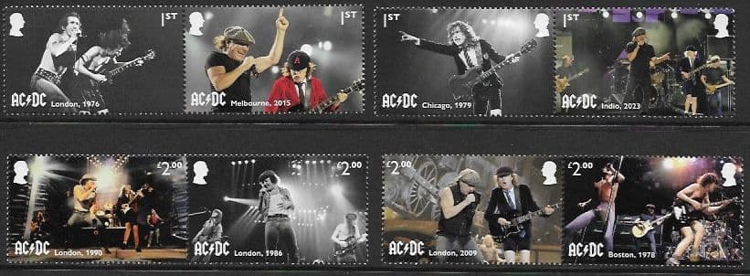 SG5283-5290 2025 AC/DC Stamp Set