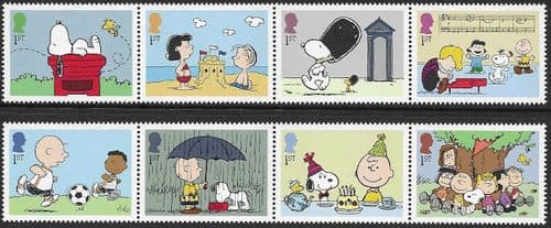 SG5361-5368 2025 Peanuts Stamp Set