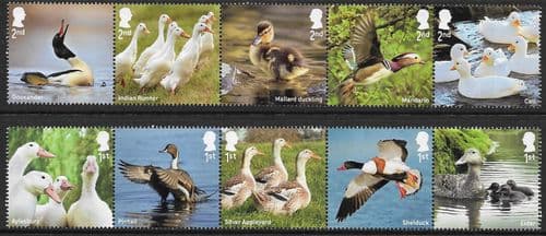 SG5375-5384 2025 Ducks Stamp Set