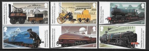 SG5385-5390 2025 Steam Locomotives Stamp Set
