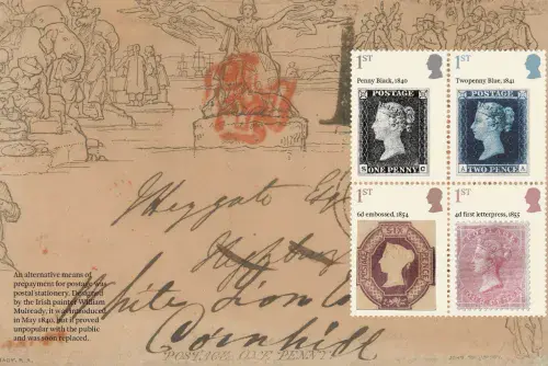 SG5408b 2025 The Stamps of Queen Victoria Booklet Pane 1 (CY12)