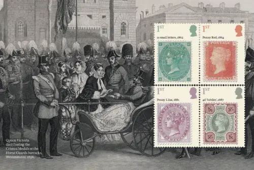 SG5412b 2025 The Stamps of Queen Victoria Booklet Pane 3 (CY12)