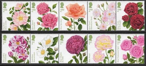 SG5455-5464 2026 Roses Stamp Set