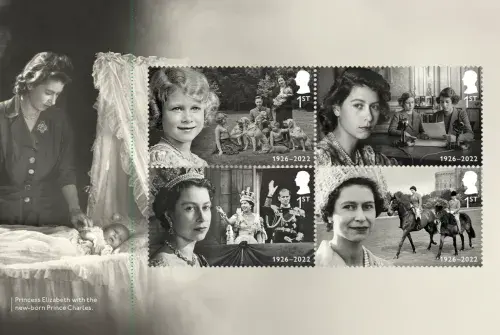 SG5478b 2026 Centenary of the Birth of Queen Elizabeth II (2nd issue) Booklet Pane 1 (CY15)
