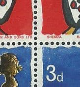 SG713c Missing T Error 1966 Christmas Stamp (Ordinary)