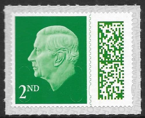 V5000 (23) 2nd Class Small Barcoded Stamp MAIL M23L (No Source Code, Date Code 23)