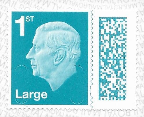 V5021 (24) 1st Class Large Barcoded Stamp  MBIL M24L (Source Code B, Date Code 24)