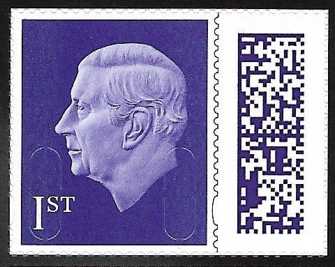 V5023 1st Class Small Barcoded Stamp MPIL M23L (Source Code P, Date Code 23) Ex CY1 Booklet