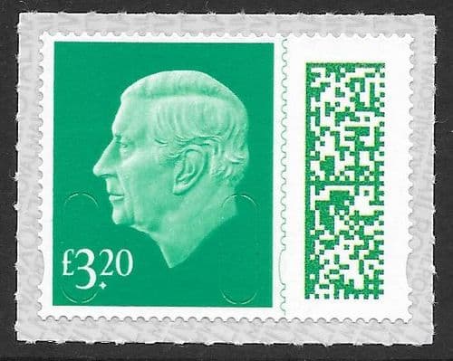 V5028 £3.20 Barcoded Stamp MAIL M25L (No Source Code, Date Code 25)