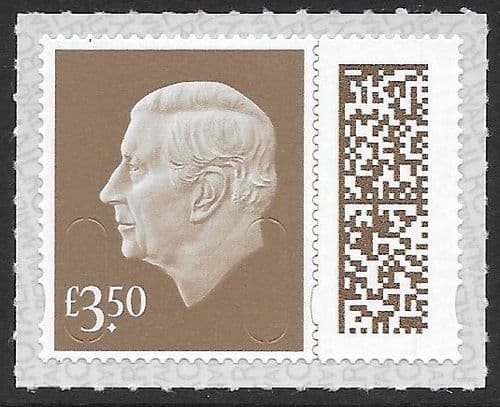 V5033 £3.50 Barcoded Stamp MAIL M25L (No Source Code, Date Code 25)