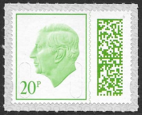 V5120 (23) 20p  Barcoded Stamp MAIL M23L (No Source Code, Date Code 23)