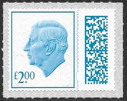 V5200 £2.00 Barcoded Stamp MAIL M23L (No Source Code, Date Code 23)