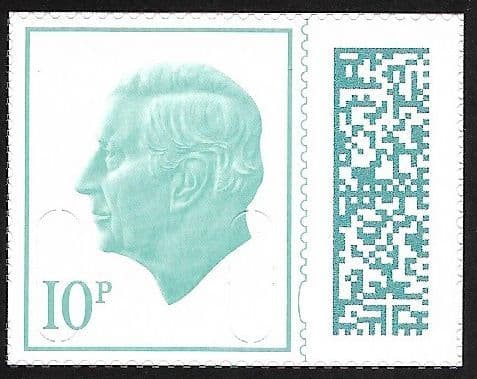 V5250 10p Barcoded Stamp MPIL M23L (Source Code P, Date Code 23) Ex CY1 Booklet