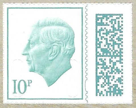V5250 10p Barcoded Stamp MPIL M23L (Source Code P, Date Code 23) Ex CY3 Booklet