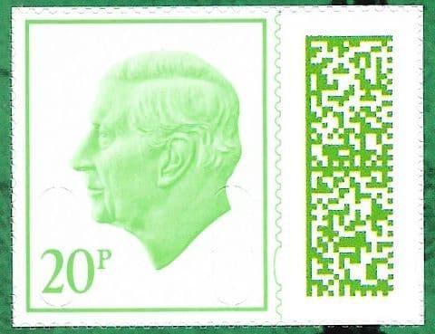 V5251 20p Barcoded Stamp MPIL M23L (Source Code P, Date Code 23) Ex CY2 Booklet
